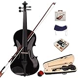 Bonnlo Violinenset in 4/4-Größe für Anfänger/Erwachsene/Kinder, Geige mit...