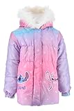 Disney Stitch Mantel für Mädchen, Warme und Weiche Wattierte Winterjacke,...