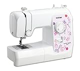 Brother KE14S Little Angel - Nähmaschine mit Fingerschutz (14 Stiche), Weiß,...