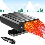 Autoheizung,2 in 1 Auto Heizlüfter 12V 200W Auto Heizung Entfroster 360°...