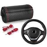 DIY lenkradbezug,mit Nadel und FadenLenkradhülle, Universal Passform 37-39 cm...