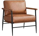 Yaheetech Gepolsterter Sessel mit Armlehnen, Loungesessel mit Metallrahmen,...