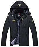 donhobo Herren Winter Fleecejacke Warm Jacke Softshelljacke Atmungsaktiv Outdoor...