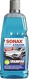 SONAX XTREME Shampoo 2 in 1 (1 Liter) Autoshampoo Konzentrat ohne Abledern zur...