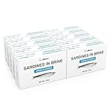 GymBeam Sardinen in Salzlake - 10 x 125 g, Hochwertige Proteinquelle, Sardinen...