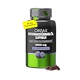 Orzax Schwarzkümmelöl Kapseln - 1000mg mit 20mg Thymochinon pro Tagesdosis...