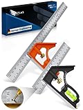 Atlas Armand® Kombinationswinkel Set 150mm & 300mm + Einzigartige Lochreihe...