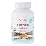Cordyceps 650 mg - 90 Kapseln - vegan - Pilzpulver aus dem Mycel - Vitalpilz |...