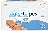 WaterWipes plastikfreie, originale Reinigungstücher für Babys, 720 Stück (12...