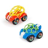 Bright Starts, Oball, Spielzeugauto mit Rassel, Motorikspielzeug für Babys und...