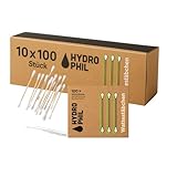 HYDROPHIL Wattestäbchen aus Bambus & Bio-Baumwolle – 1000 Stück –...