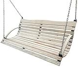 NEU Holz Hollywoodschaukel Bank Sitz ZUR SCHAUKEL 180 150 120 cm + Kette +...