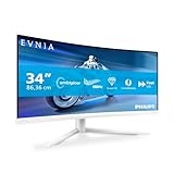 Philips Evnia 34M2C5501A - 34 Zoll WQHD Curved Gaming Monitor, 180 Hz, 1 ms,...