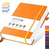 FOCUS DAY Notizbuch A5 Liniert, Tagebuch für Erwachsene, Hardcover 320 Seiten...