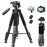 Victiv Kamera Stativ mit 52–160-185cm Höhe, leichtes Camera Tripod mit...