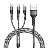 RAVIAD Multi USB Kabel, Universal Ladekabel [1.2M] Nylon Schnell 3 in 1 Mehrfach...