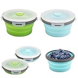 2 Stück Faltbare Schüssel,305ML Silikon Tragbare Faltbare Schüssel Camping...