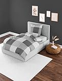 Bierbaum Bettwäsche 6277, Fein-Biber, Designed in Germany, Silber 15, 135 x 200...