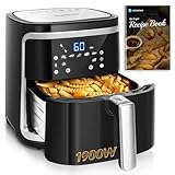 Aigostar Cube - Heißluftfritteuse 7L XXL, Airfryer 1900W, 7 Programmen,...