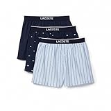 Lacoste Herren 7:3406 Underwear Boxershorts, Navy Blue/Overview-Navy B, L