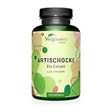 BIO Artischocken Kapseln Hochdosiert | 40.000 mg Pulver aus 2.000 mg Extrakt...