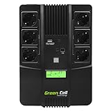 Green Cell® UPS USV Unterbrechungsfreie Stromversorgung 600VA (360W) mit...
