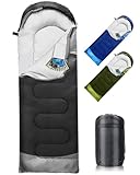 Schlafsack 3-4 Jahreszeiten, Outdoor Wasserdicht Ultraleicht Deckenschlafsack...