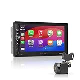 Caliber Autoradio Bluetooth Drahtlos Apple CarPlay, Autoradio mit Bildschirm 7...