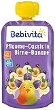 Bebivita Drück Mich Quetschbeutel, Drück Mich Pflaume-Cassis in Birne-Banane,...