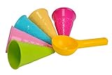 Simba 107108605 - Sandformen EIS, 5 Waffeln, 1 Portionierer, Sandspielzeug,...