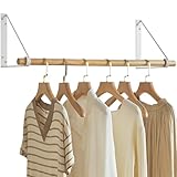 IBUYKE Kleiderstange Wandmontage-Wand Kleiderständer,Flur Möbel im Industrial...