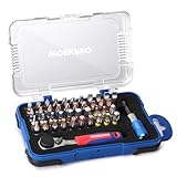 WORKPRO Schrauberbit Set 43tlg. mit Mini-Umschaltknarre 1/4'...