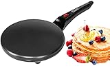 Crepes Maker | 800 Watt | Cool-Touch-Griff | Antihaftbeschichtung | 20 cm...