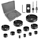 Brevanza 16 PCS Lochsäge 19-127mm, Lochbohrer Set mit Sechskant Schaft und...