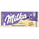 Milka Weiße Schokolade 1 x 100g I weiße Alpenmilch-Schokolade I Milka...