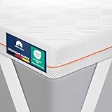 Hochwertiger Topper 90x200cm 7cm hoch - H2/H3 Matratzentopper mit weicher...