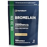 Bromelain Kapseln 500mg (5000 F.I.P) | 2500 GDU/g | 120 Vegane Kapseln |...