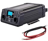 revolt Spannungswandler: 12-V-Wechselrichter auf 230 Volt, USB-A und -C, 1.500...