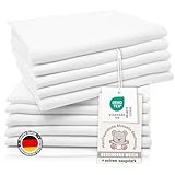 ZOLLNER 10er Set Musselin Spucktücher in 70x70 cm aus Baumwolle -...