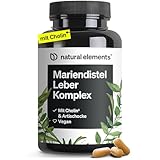natural elements Mariendistel Leber Komplex - 120 Kapseln - mit Mariendistel,...