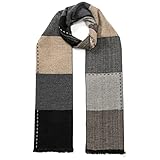 tonten Klassischer australischer Wollschal für Herren, warm, kariert, leicht,...