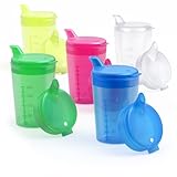 Horn Medical 5er Pack Erwachsenen Trinkhilfen 250ml Schnabelbecher PLUS 5 Deckel...