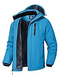 Rdruko Skijacke Herren Winterjacke Snowboardjacke Warme Fleece GefüTtert Winter...
