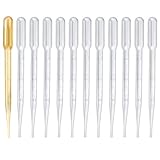200 Stück Pipetten, 3 ML Wiederverwendbar Pipetten, transparente Messpipetten,...