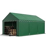 TOOLPORT Lagerzelt 4x6 m Zelthalle Unterstand Weidezelt PVC Plane 700 N...