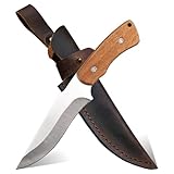 Esie Houzie Bushcraft Messer, Outdoor Halsmesser Survival, Aus Full...