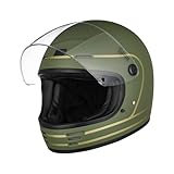 ORIGINE Integralhelm Motorradhelm Vintage Retro Helm mit Visier ECE