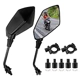 Fousenuk Universal Motorrad Spiegel Set M8 M10, Drehbarer Motorrad Rückspiegel...