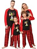 Sangdut Weihnachts Pyjama Familien Set, Matching Weihnachten Schlafanzug Printed...