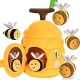 Baby Spielzeug ab 1 Jahr 6 Monate–Bienenstock mit 5 Bienen Sensorik Montessori...